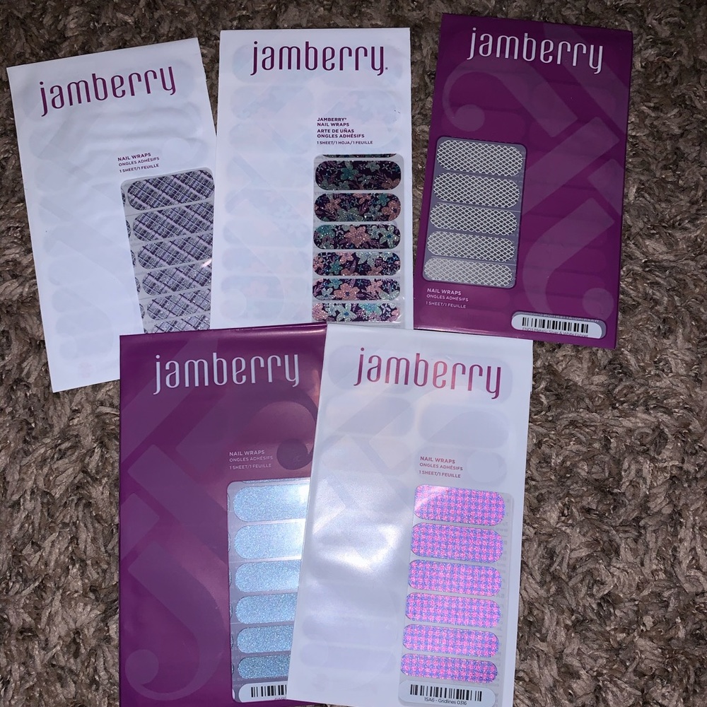 Jamberry - glitter/shimmer 5 full sheets